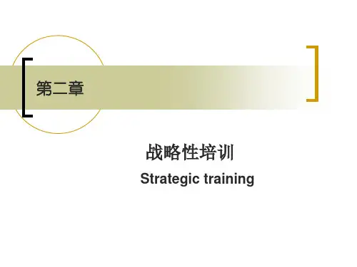 第二章战略性培训
