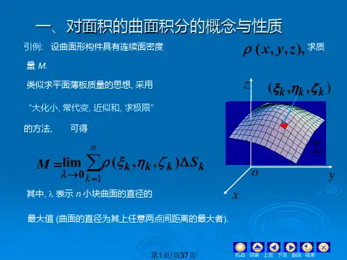 高等数学对面积的曲面积分.pptx