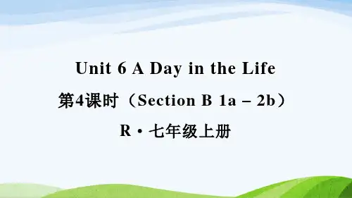 2024年新人教版七年级上册英语教学课件 Unit 6第4课时(Section B 1a-2b)