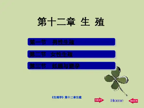 《生理学》第十二章生殖