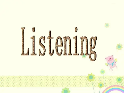 【优质课件】人教版高中英语选修8 Unit 2《Cloning》Workbook Listening优秀课件.ppt