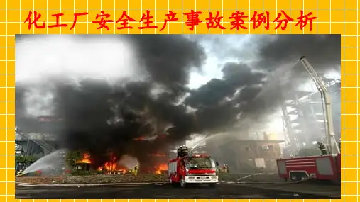 化工企业安全生产事故案例分析汇总 ppt课件