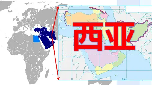 高中地理 第八节  西亚(高二地理)(共43张PPT)