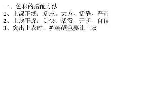 懂服装搭配的女人很迷人培训课件(共31张PPT)
