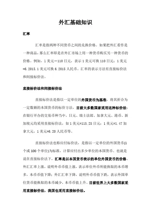 外汇基础知识