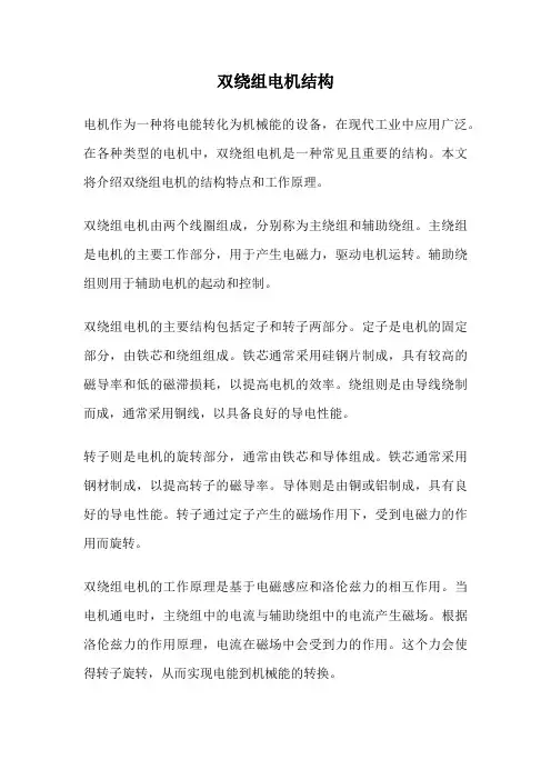 双绕组电机结构