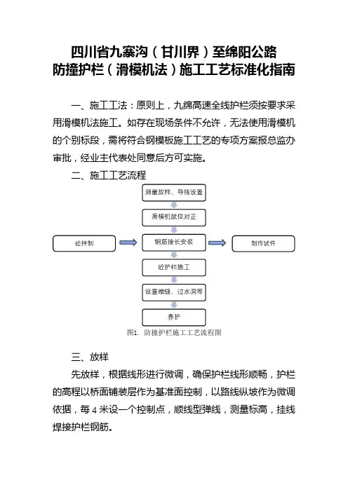 防撞护栏施工工艺标准化指南-滑模机法
