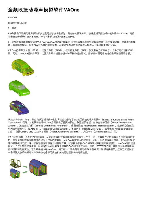 全频段振动噪声模拟软件VAOne