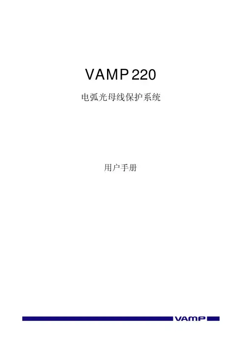 弧光保护VAMP220使用说明书