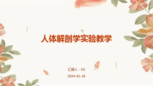人体解剖学实验教学