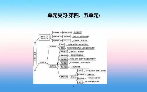 八年级历史上册《第四单元 新民主主义革命的开始、第五单元 从国共合作到国共对峙》单元复习课件 新人教版