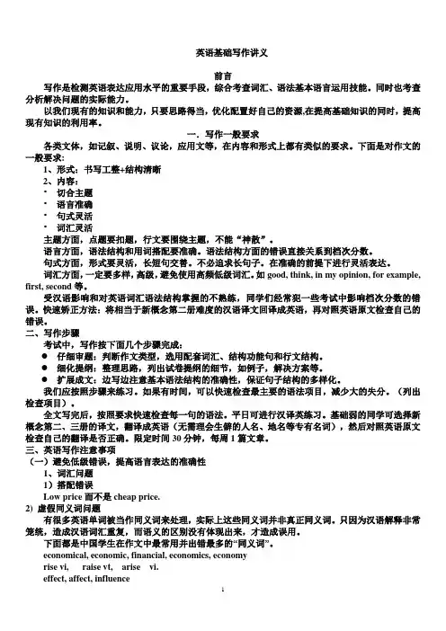 英语写作讲义