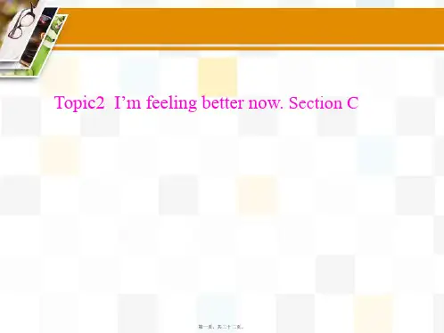 八年级英语下Unit5 Topic 2 Section C课件(仁爱版)完美版