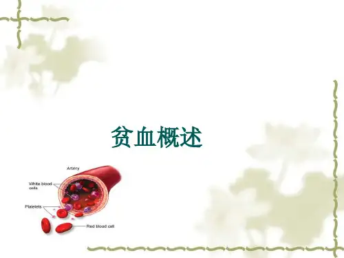 贫血概述 PPT课件
