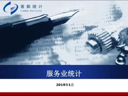 服务业统计课件页PPT文档