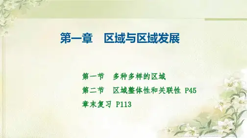 新教材人教版高中地理选择性必修第二册第一章区域与区域发展精品教学课件(共144页)