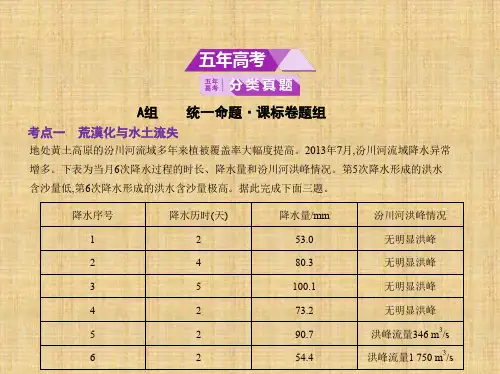 高考地理课标1版专题十四 区域生态环境建设