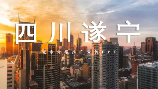 四川遂宁城市文化介绍宣传PPT