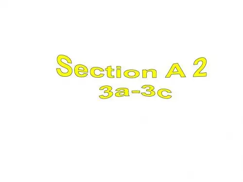 新人教版新目标初中英语八年级下册Unit5 Section A(3a-3c)课件