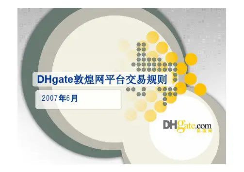 DHgate敦煌网平台交易规则