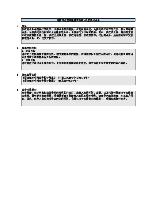 风险控制矩阵_个人业务板块_代收代付业务
