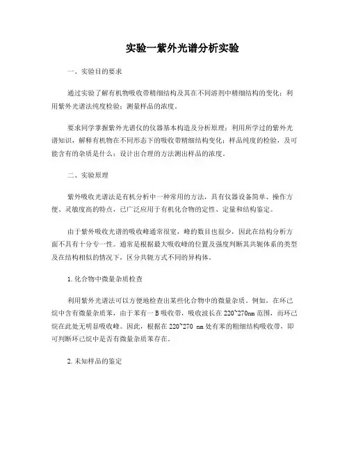 研究生仪器分析实验指导书-2015(1)
