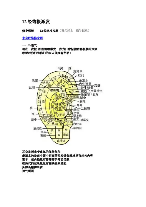 12经络根激发