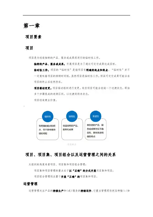 PMP学习笔记(按章节梳理核心考点)