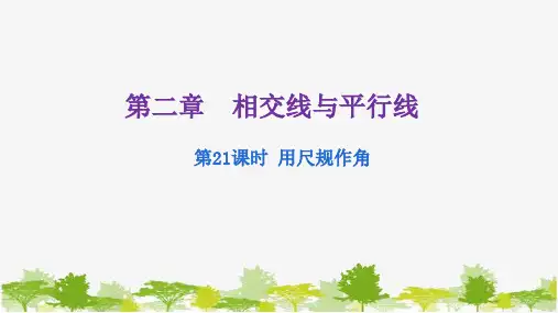 北师大版数学七年级下册第二章相交线与平行线用尺规作角课件