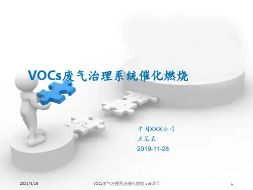 VOCs废气治理系统催化燃烧 ppt课件