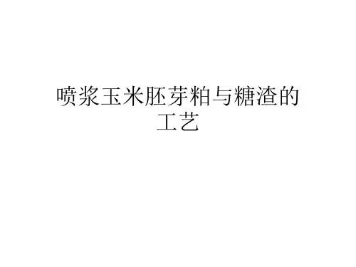 喷浆玉米胚芽粕与糖渣的生产工艺