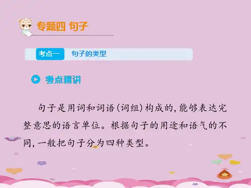六年级下册语文课件-小升初考点串讲 专题四 句子全国通用(共112张PPT)
