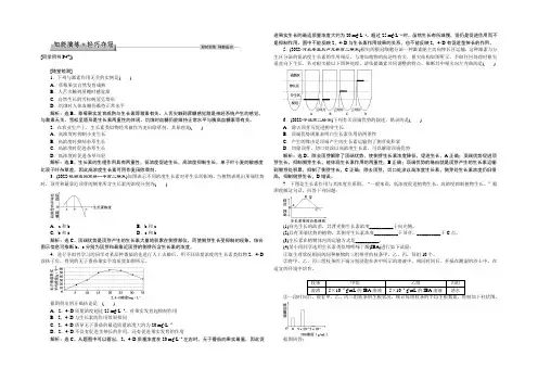 2021高中同步创新课堂生物优化方案人教版必修3习题：第三章第2节知能演练轻巧夺冠 Word版含答案