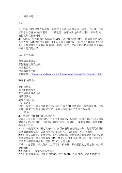 EPS制造工艺