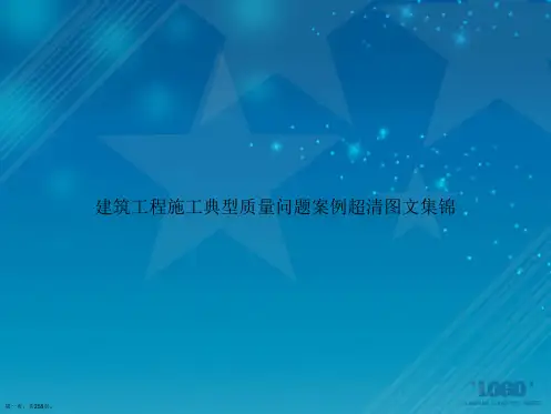 建筑工程施工典型质量问题案例超清图文集锦讲课文档