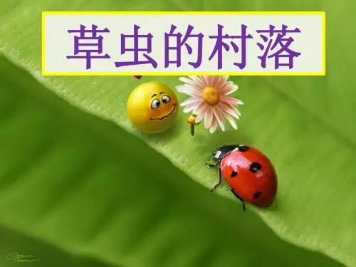 《草虫的村落》ppt