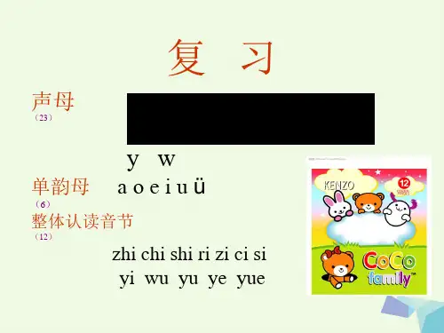 一年级语文上册拼音13aneninunün ppt优秀课件