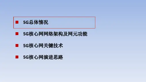 5G核心网技术ppt课件