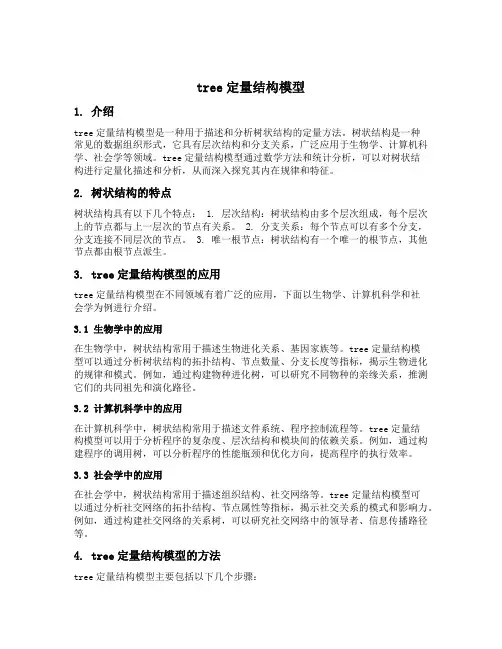 tree定量结构模型