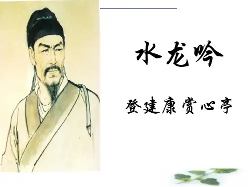 度高二语文苏教《唐诗宋词选读》选修系列(水龙吟)课件(45张)