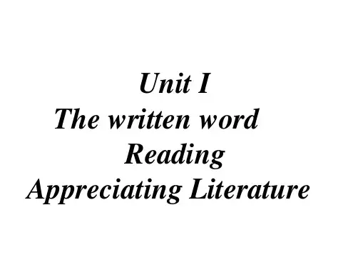 英语：Unit1Reading课件(牛津译林选修8)