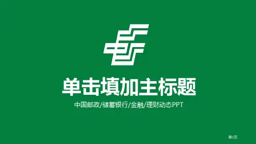 中国邮政主题PPT模板
