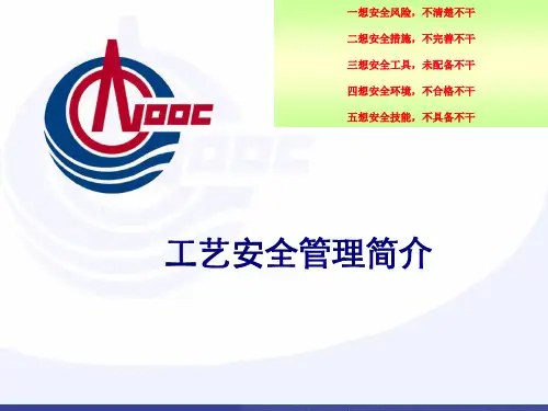 PSM(工艺安全管理)课件——1.工艺安全管理简介