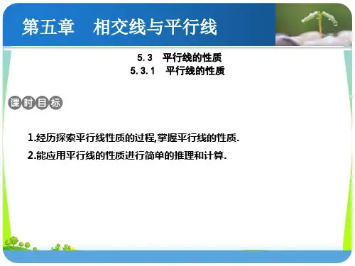 【最新】人教版七年级数学下册第五章《平行线的性质》精品课件1 (4).ppt
