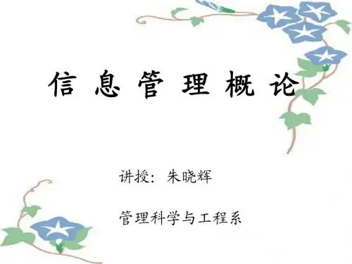 信息管理概论课件_第三章