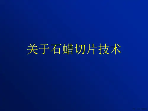 石蜡切片技术课件