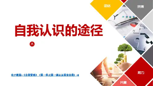 《自我管理》(第一单元第一课认识真实自我)2