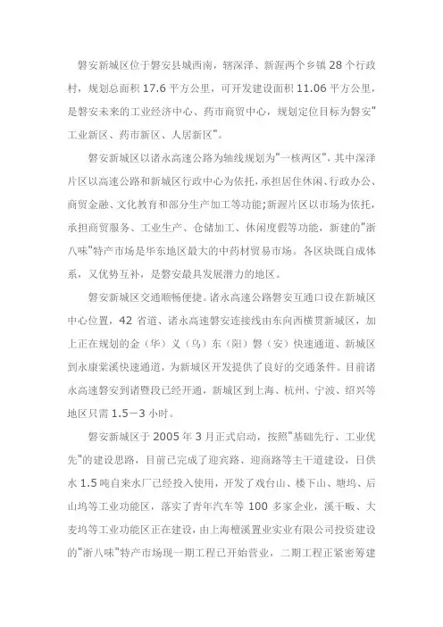 磐安新城区