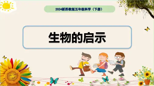 《生物的启示》2024新苏教版五年级科学(下册)