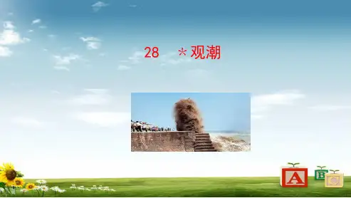 初中八年级语文上册28﹡观潮ppt课件(人教版)